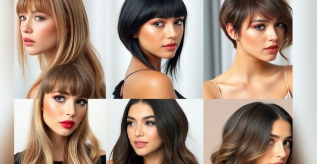 Bangs for Oval Face