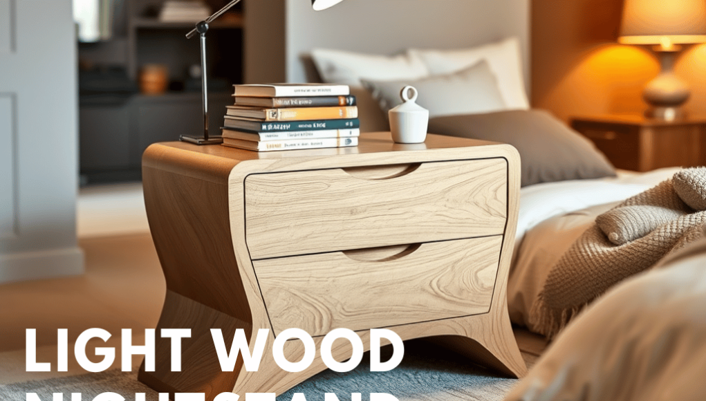 Light Wood Nightstand