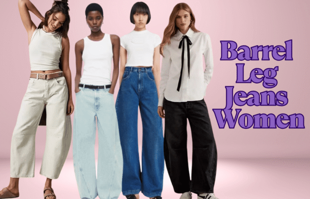Barrel Leg Jeans Women