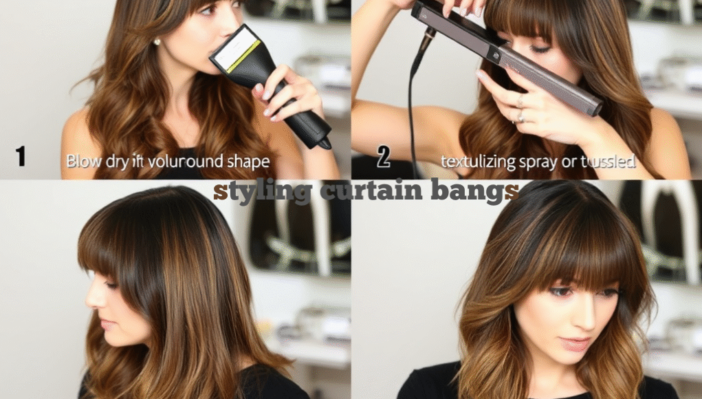 How to Style Curtain Bangs How to Style Curtain Bangs