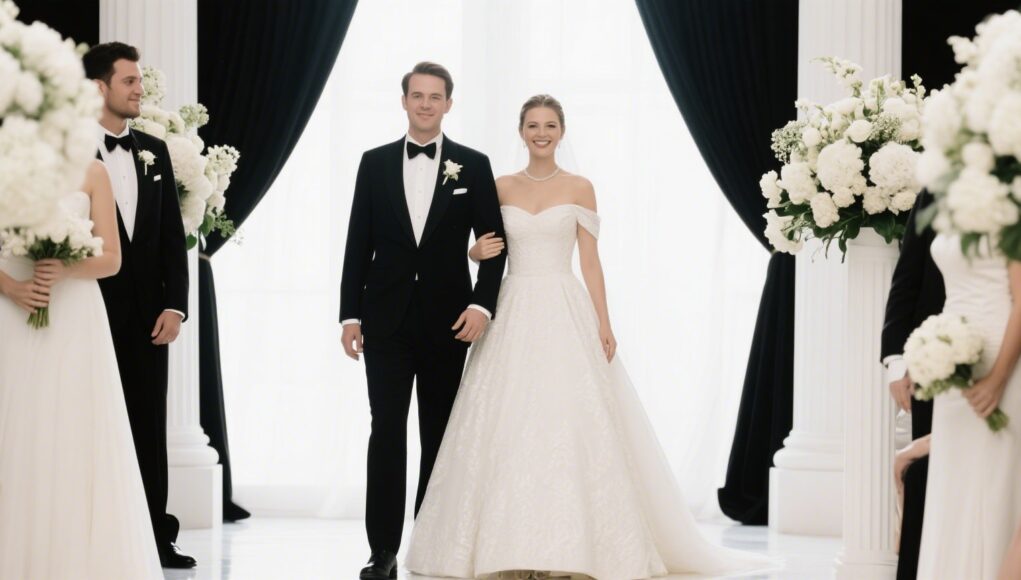 Black Tie Wedding Dress